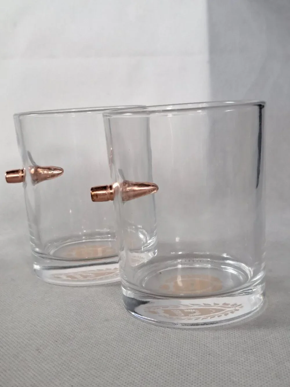 Whiskey Glass Kollea Bullet Whiskey Glass .308 Bullet Glass Set of Two